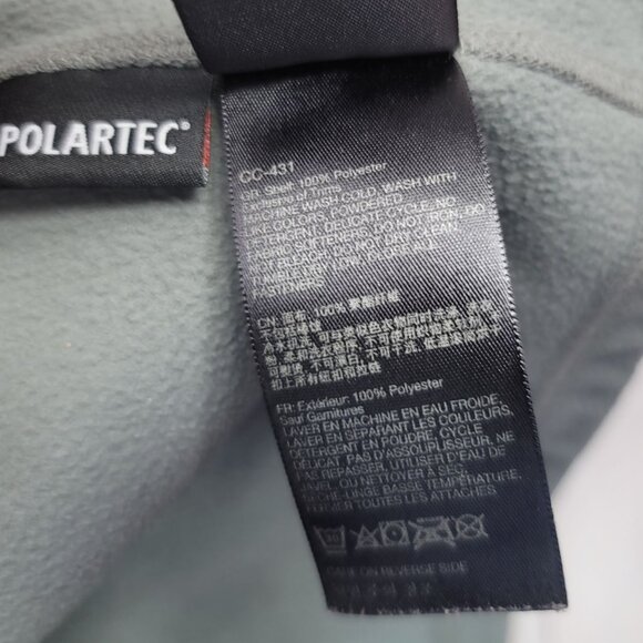 Marmot Mens Fleece Vest Gray Large Full Zip Collar Pockets Polartec C81070 - Picture 13 of 13